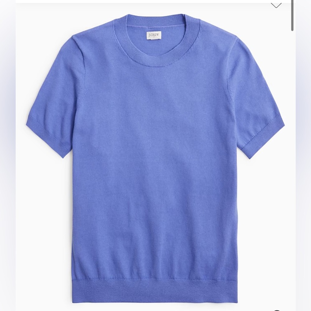 J. Crew Factory Short Sleeve Cotton Crew Neck Sweater